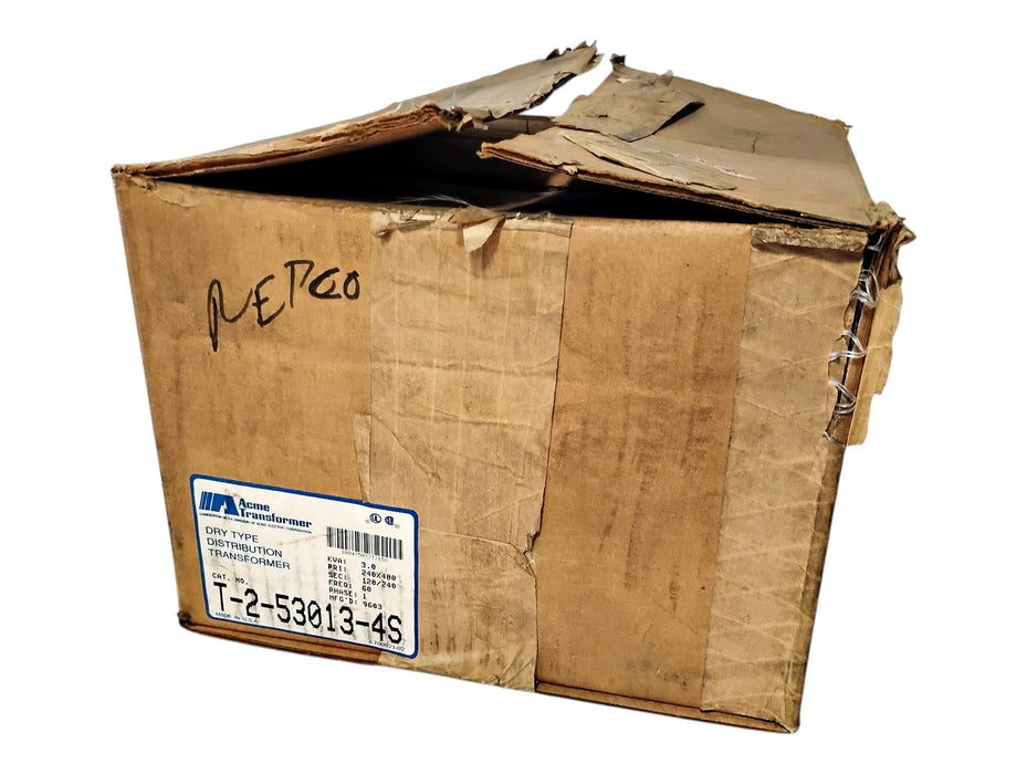 Acme T-2-53013-4S 240/480 120/240 V 3 kVA 1 PH Dry Type Distribution Transformer