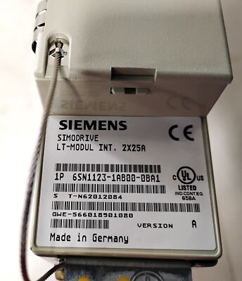Siemens 6SN1123-1AB00-0BA1 2-Axis 25A CNC Servo Drive