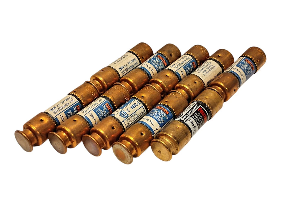 Bussmann FRN-R-3-2/10 250 V AC 3.2 A Current-Limiting Time-Delay Fuses