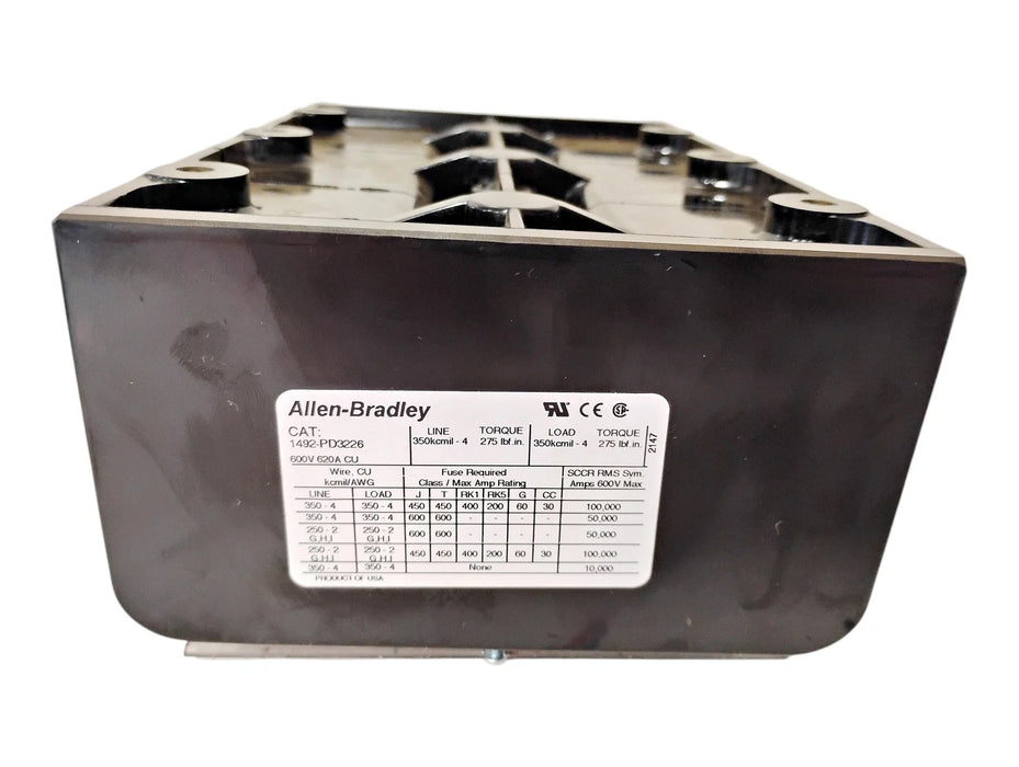 Allen-Bradley 1492-PD3226 600 V 620 A Power Distribution Block