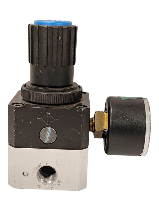 Festo LRP-1/4-10 0.1-10 bar Air Pressure Regulator w/ G1/4 Ports and Gauge