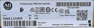 Allen-Bradley 5069-L310ER CompactLogix Ser A FW 1.063 PLC Controller