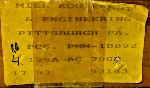 Mill Equipment PMM-1B892 125A Fuses