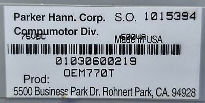 Parker OEM770T Compumotor Servo Drive