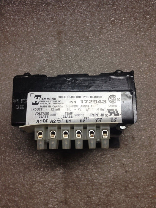 Hammond 172943 Three Phase Dry Type Reactor