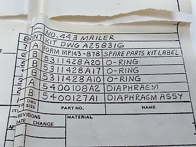 Bailey Control 258316A1 Diaphragm Assembly Kit for AP6 Positioner