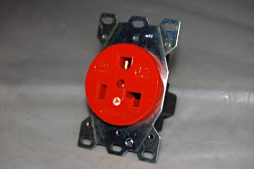 Hubbell IG9308 RECEPTACLE ORANGE STRAIGHT BLADE