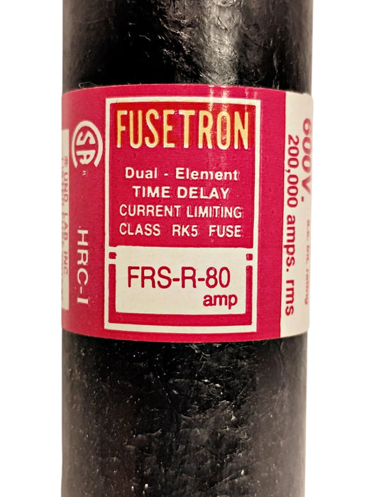 Bussmann FRS-R-80 600 V AC/DC 80 A Class RK5 Current-Limiting Time-Delay Fuse