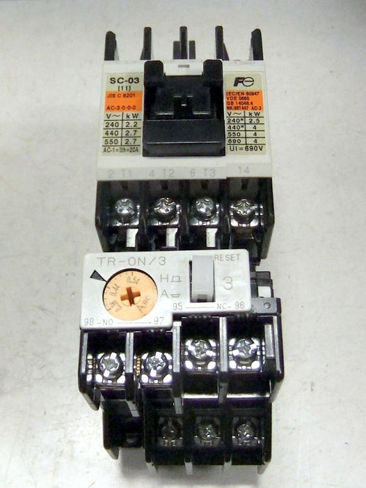 Fuji Electric Starter SW-03/3H SC11AAN-110TGD Coil 100-110V