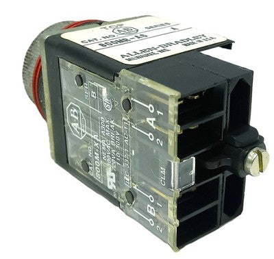 Allen-Bradley 800MR-A6 110-300 V AC Red Flush Head Non-Illuminated Pushbutton