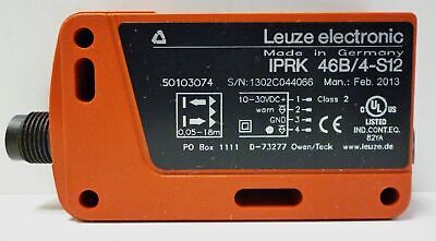 Leuze IPRK46B4S12 Retro-Reflective Photoelectri0c Sensor