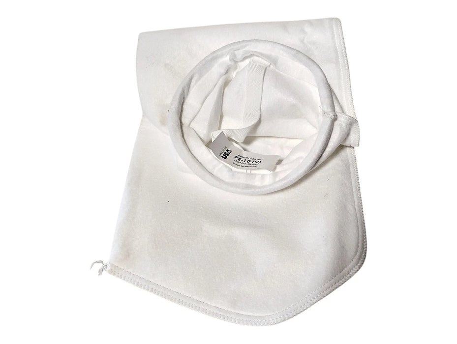PE-10-P2S Size 2 10 Micron Polyester Felt Polypropylene Ring Liquid Filter Bags