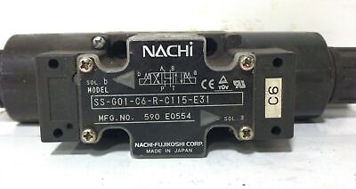 Nachi SS-G01-C6-R-C115-E31 110/115 V AC Hydraulic Directional Control Valve