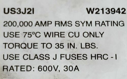 Ferraz Shawmut US3J2I Dual Fuse Holder