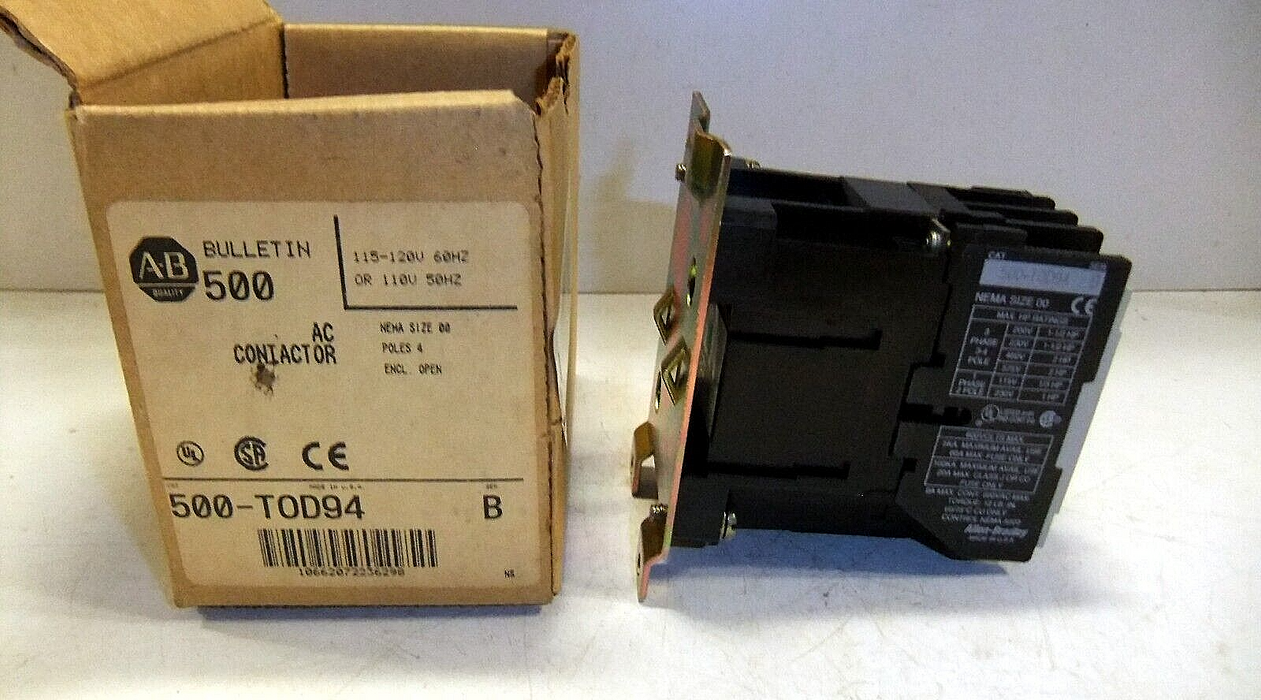 Allen-Bradley Contactor 500-TOD94 SZ 00 4P Open