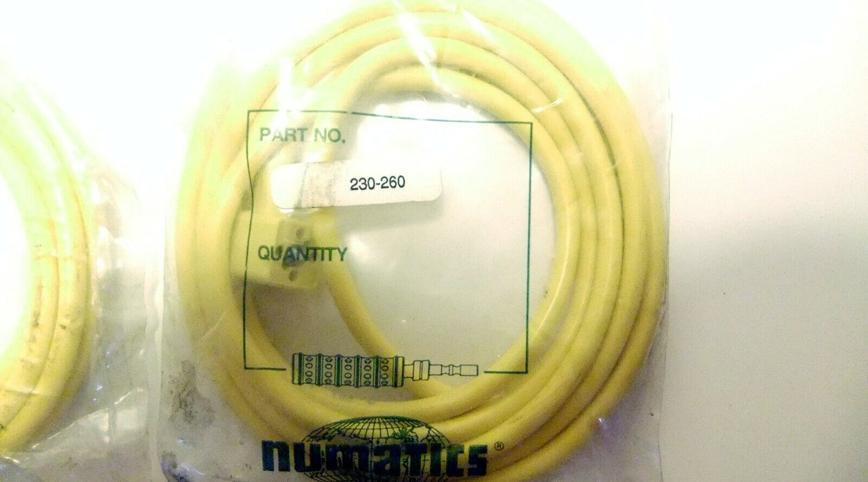 2 Numatics 230-260 Solenoid Valve Cable Cordset