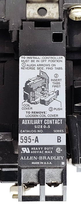 Allen-Bradley 509-COD NEMA 2 Ser A Full Voltage Non-Reversing Starter