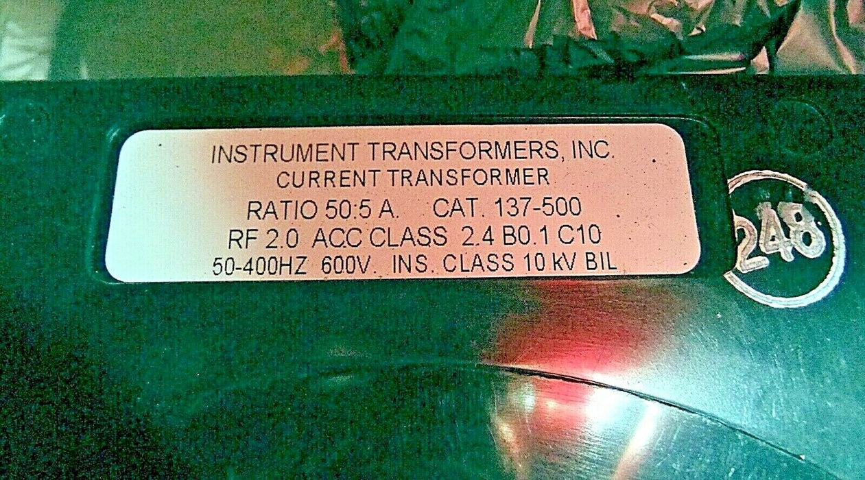 GE Instrument Transformers 50:5 Transformer 137-500