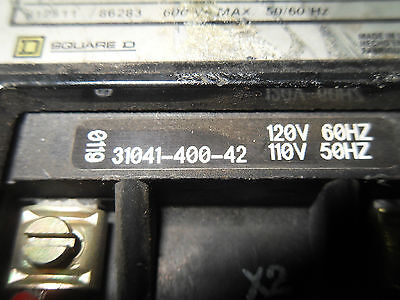 Square D 8502SBO2S SIZE 0 600V Contactor