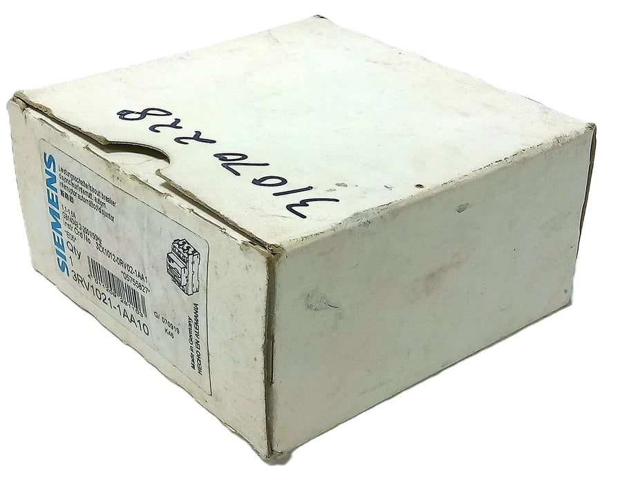 Siemens 3RV1021-1AA10 400VAC 1.1-1.6 Adjustable Amperage 3-Pole Circuit Breaker