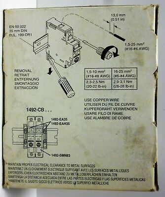 Allen-Bradley 1492-CB3G100 10A 3P 277VAC Circuit Breaker