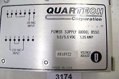 Quartech Power Supply 8550 5.0/5.8 VDC 1.25 A