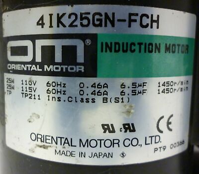 Oriental Motor 412K25GN-FCH Induction Motor