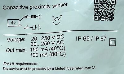 Automation Direct CTV-00-2M 20-250VDC/30-250VAC Capacitive Proximity Sensor