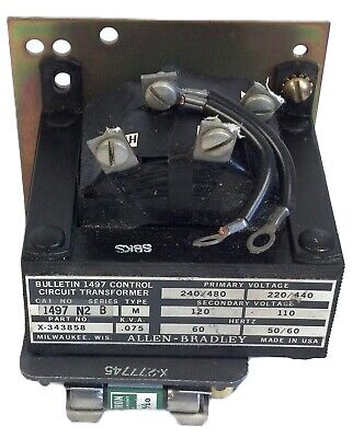 Allen-Bradley 1497-N2 Series B Conrol Circuit Transformer 480V 50/60HZ
