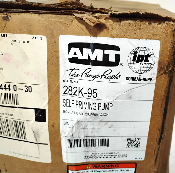 AMT 282K-95 1-1/2" NPT 230/460 V 1 HP Cast Iron Self-Priming Centrifugal Pump