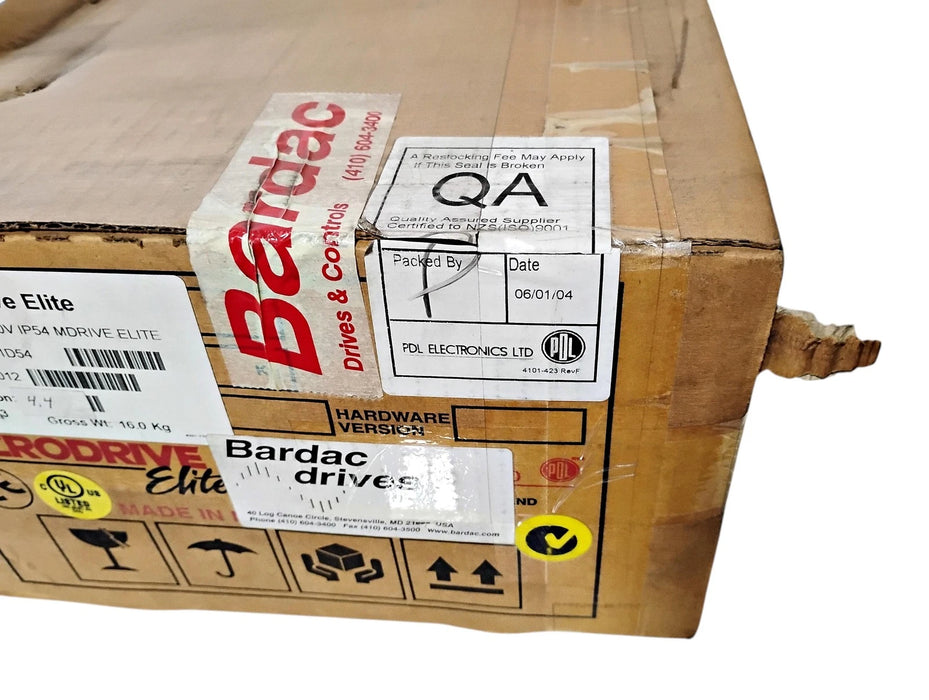 Bardac ME011D54 Ver 4.4 500 V 10 HP IP54 NEMA 12 AC Flux Vector Drive