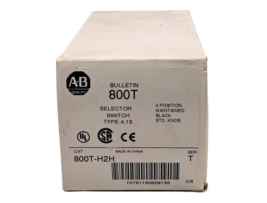 Allen-Bradley 800T-H2H Series T 30 mm Maintained 2 Position Selector Switch