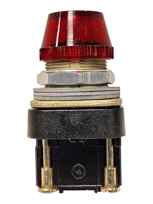 Allen-Bradley 800T-P16R Ser N 120 VAC Transformer Style Pilot Light w/ Red Lens
