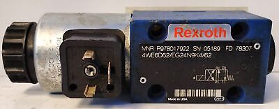Bosch Rexroth R978017922 4WE6D6X/EG24N9K4/62 24 V DC Directional Valve