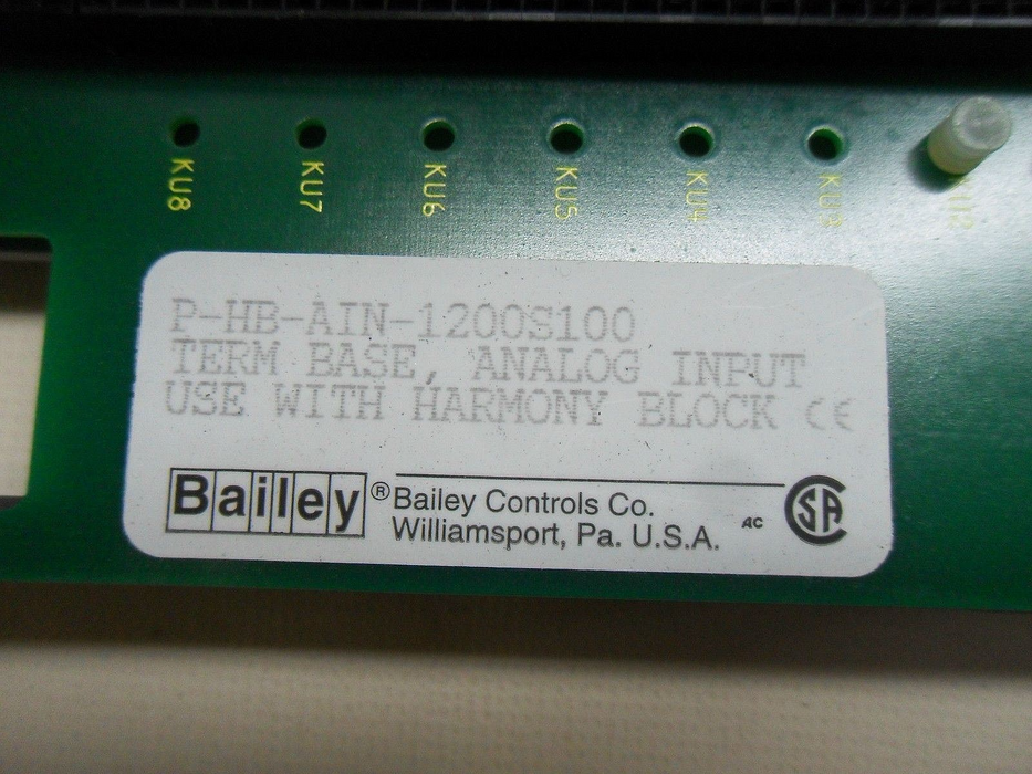 Bailey Controls P-HB-AIN-1200S100 Input Module