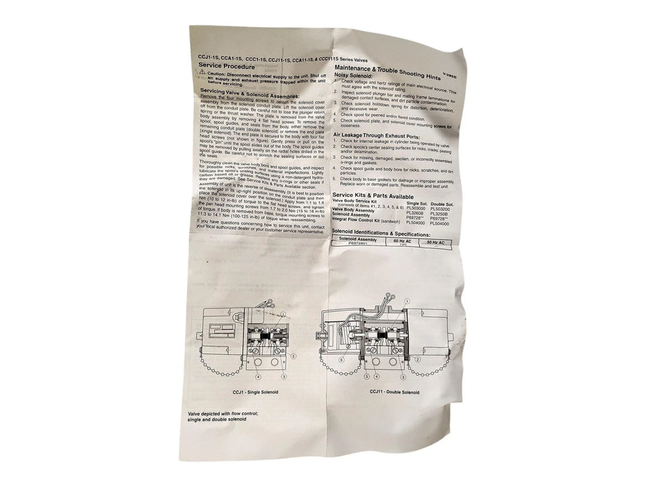 Parker CCJ125B01 120 V AC 150 PSI 13.8 W 1/4" NPT Solenoid Valve