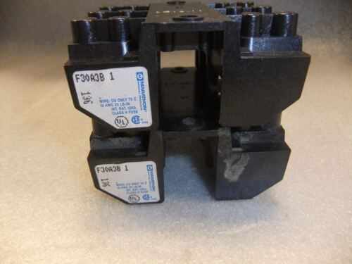 Lot of 2 Marathon Fuse Holders F30A3B 30A 3P 250VAC