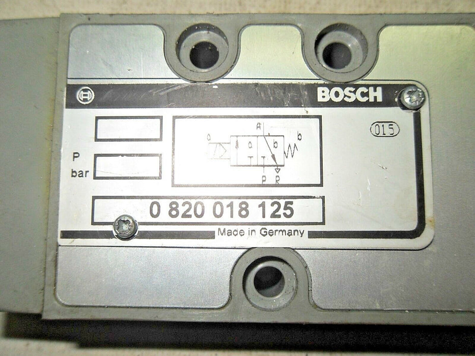 1 Bosch 0 820 018 125 SOLENOID OPERATED VALVE
