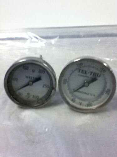 LOT OF 2 TEL-TRU TEL-TRU AND WESTON THERMOMETERS