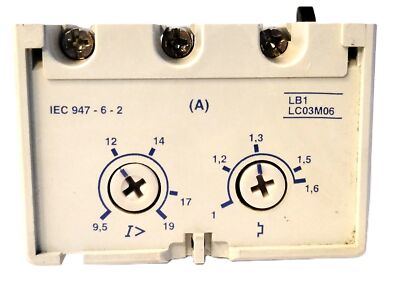 Telemecanique LB1-LC03M06 660 V Ac Starter w/ Adjustable Current