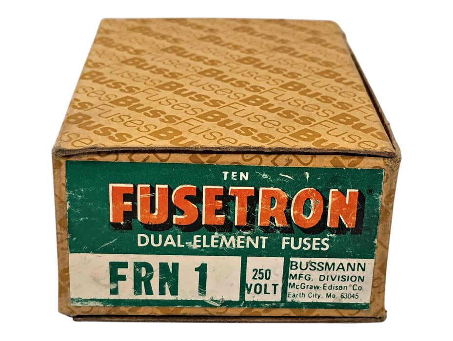Bussmann FRN-1 250 VAC 1 A Current-Limiting Time-Delay Fuse