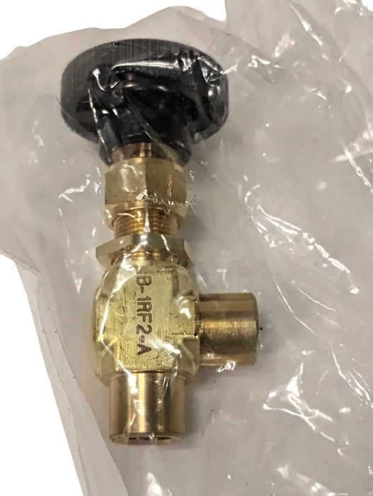 Swagelok B-1RF2-A Brass Integral Bonnet Needle Valve w/ 1/8 in FNPT Ports