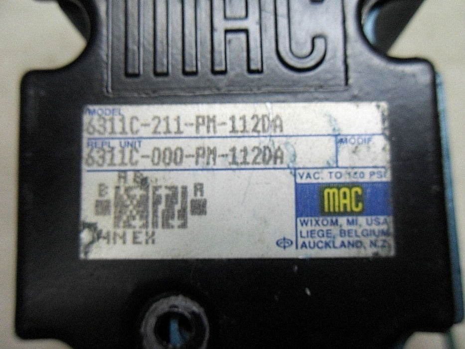 MAC ValvesS 6311C-211-PM-112DA SOLENOID VALVE