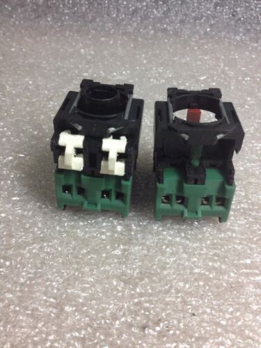 2 Telemecanique DFSN11 Contact Block W/ Light Modules