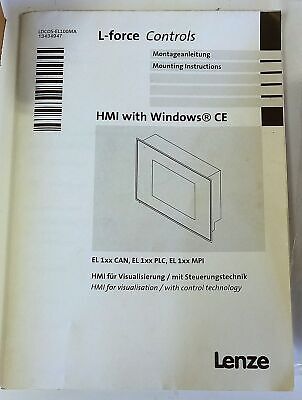 Lenze EL 108 3253-11 Rev 2D.41 24 V Touch Panel Operator Interface w/ Windows CE