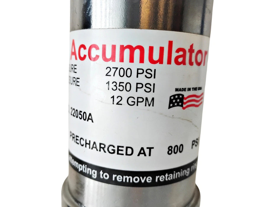 Giant Pumps 22050A 2700 PSI 12 GPM Stainless Steel Accumulator