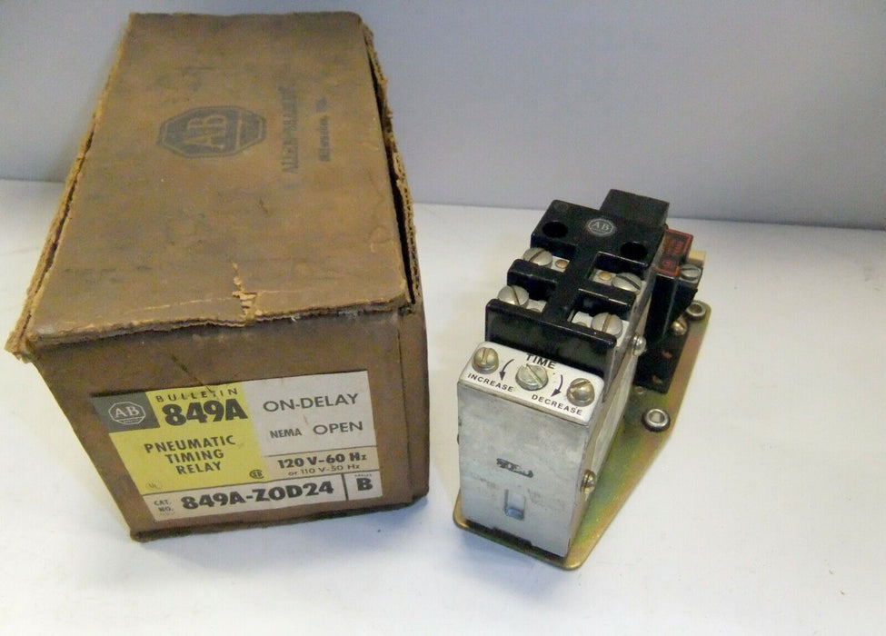 Allen-Bradley 849A-ZOD24 SER B Pneumatic Timing Relay