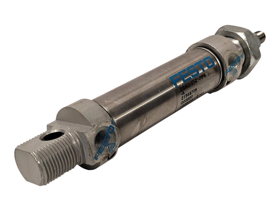 Festo DSNU-1"-2"-PPV-A 145 psi Double-Acting Pneumatic Cylinder w/ 2 in Stroke