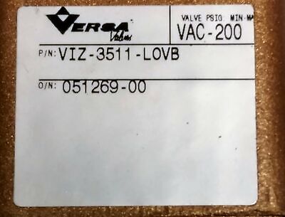 Versa Valves VIZ-3511-LOVB 2 Position Lock-out Valve