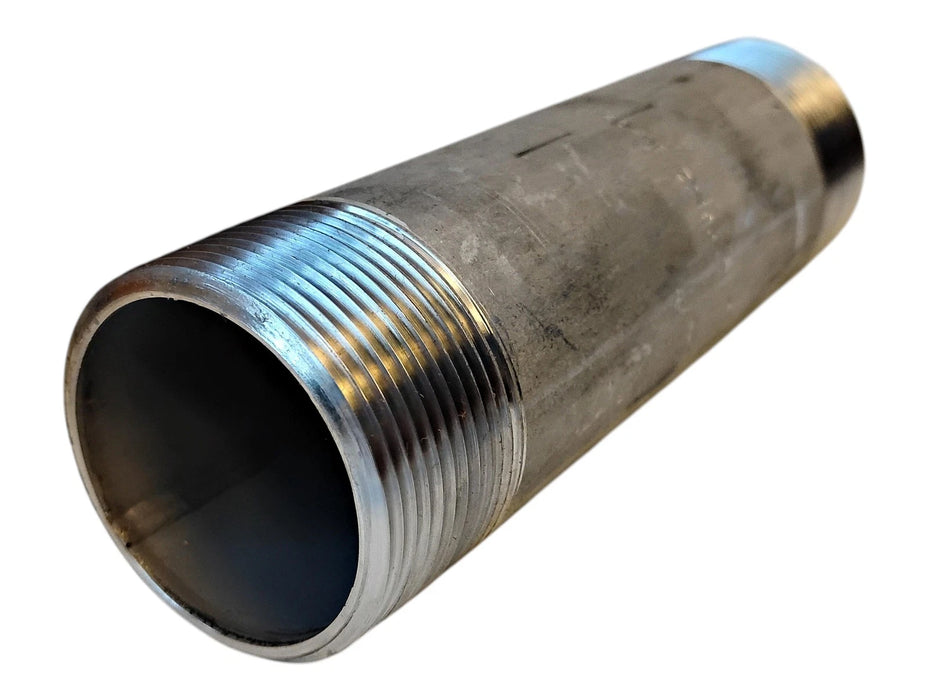 Merit Brass 4024-600 1-1/2" x 6" L MNPT Sch 40 304 Stainless Steel Pipe Nipple